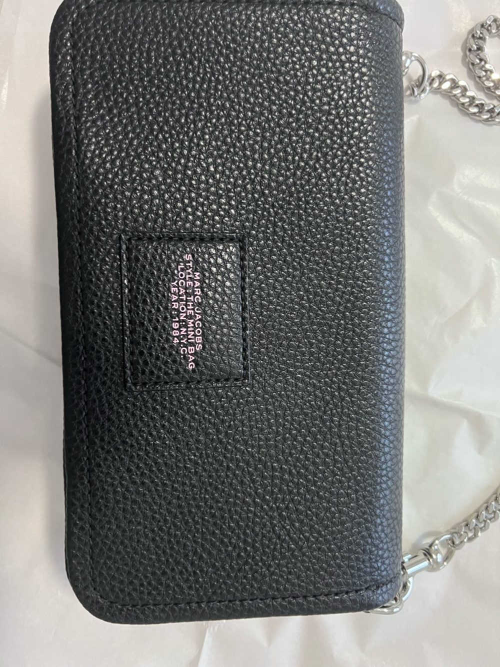Marc Jacobs Black Leather Mini Crossbody with Colorful Patches - Picture 5 of 6
